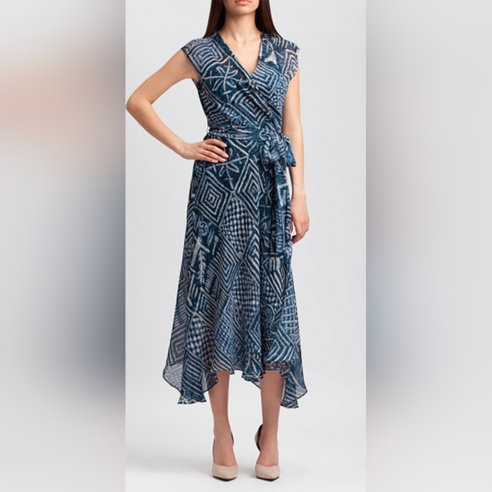 Polo Ralph Lauren Silk Gauze Wrap Dress size 8